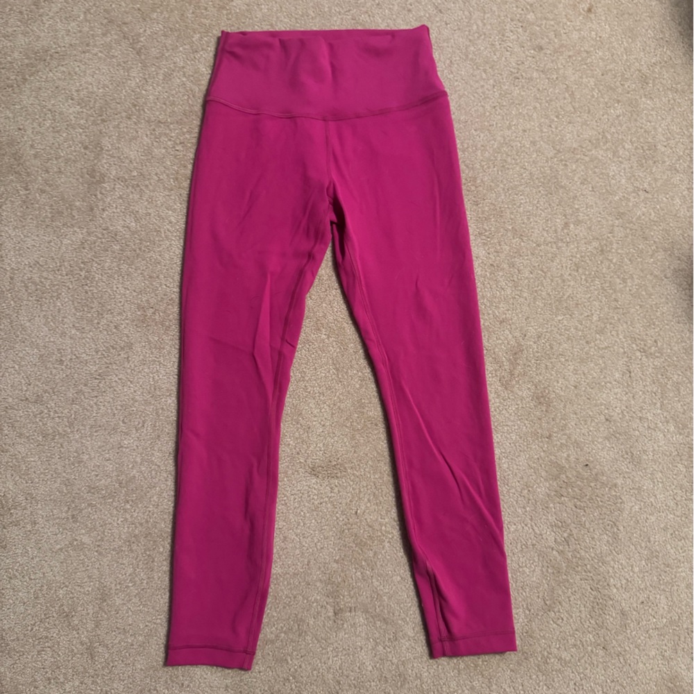 Lululemon Wunder Under High Rise Tight 25’ Inseam Hot Pink Size 6